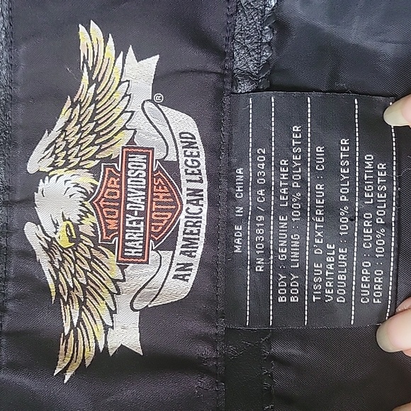Harley Davidson Moon Shadow Tribal Leather Jacket - Picture 10 of 13